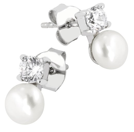 Lykken Pearls hopeiset tappikorvakorut 52411