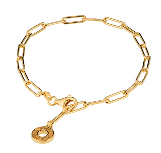 Lumoava Charm ranneketju kullattu